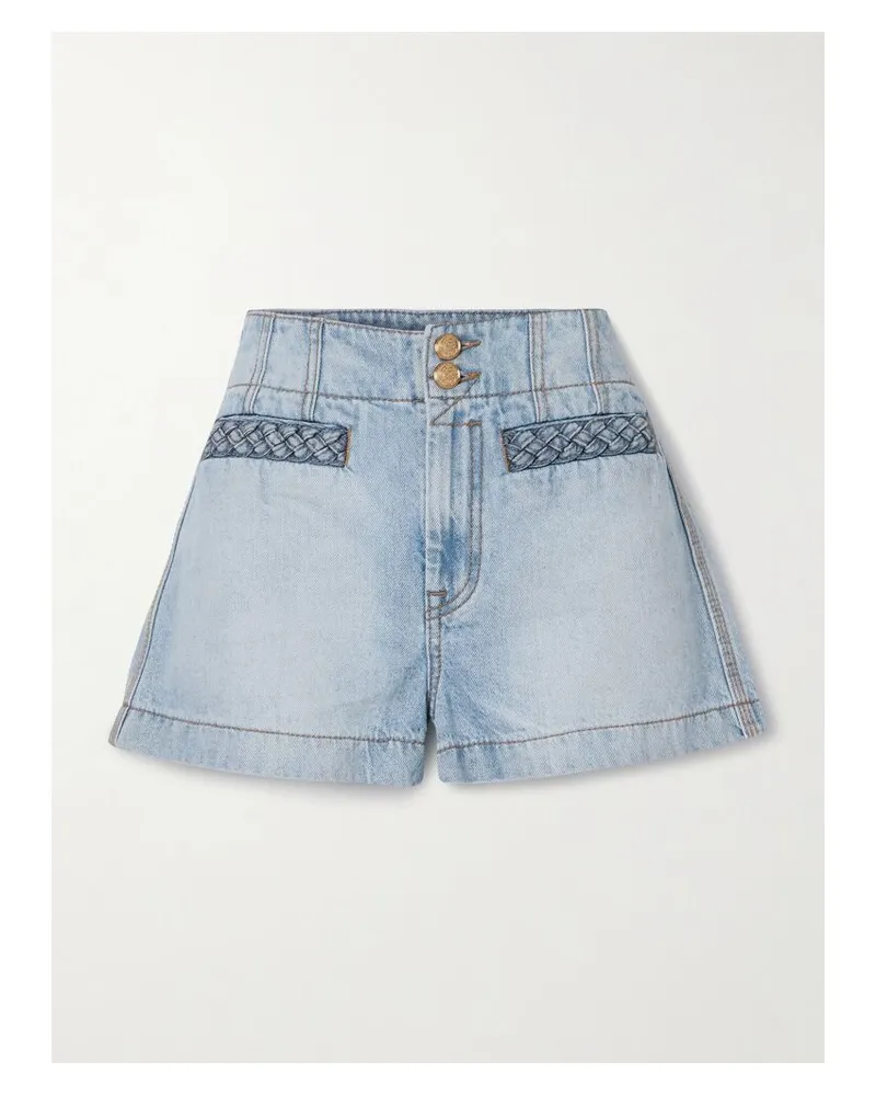 Zimmermann Lucky Jeansshorts Mit Geflochtenen Details - Blau Blau