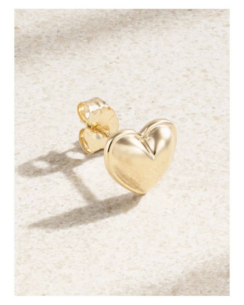 Alison Lou Heart Ohrstecker aus 14 Karat Gold