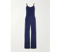Elma Cotton-blend Terry Jumpsuit - Blue