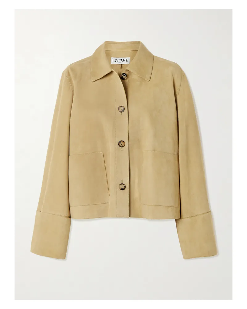 Loewe Jacke Aus Veloursleder - Braun Braun