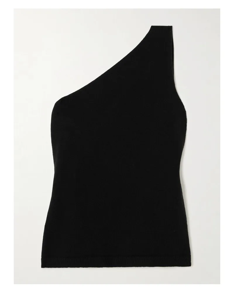 Róhe Asymmetrisches Oberteil Aus Einer Merinowollmischung Mit Cut-out - Schwarz Schwarz