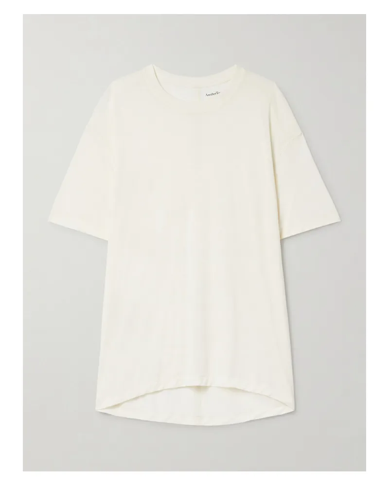 Another Tomorrow Boy Lyocell-jersey T-shirt - Off-white Off-white