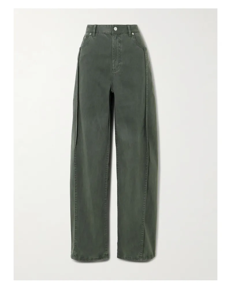 tibi Stretch-twill Pants - Gray Gray