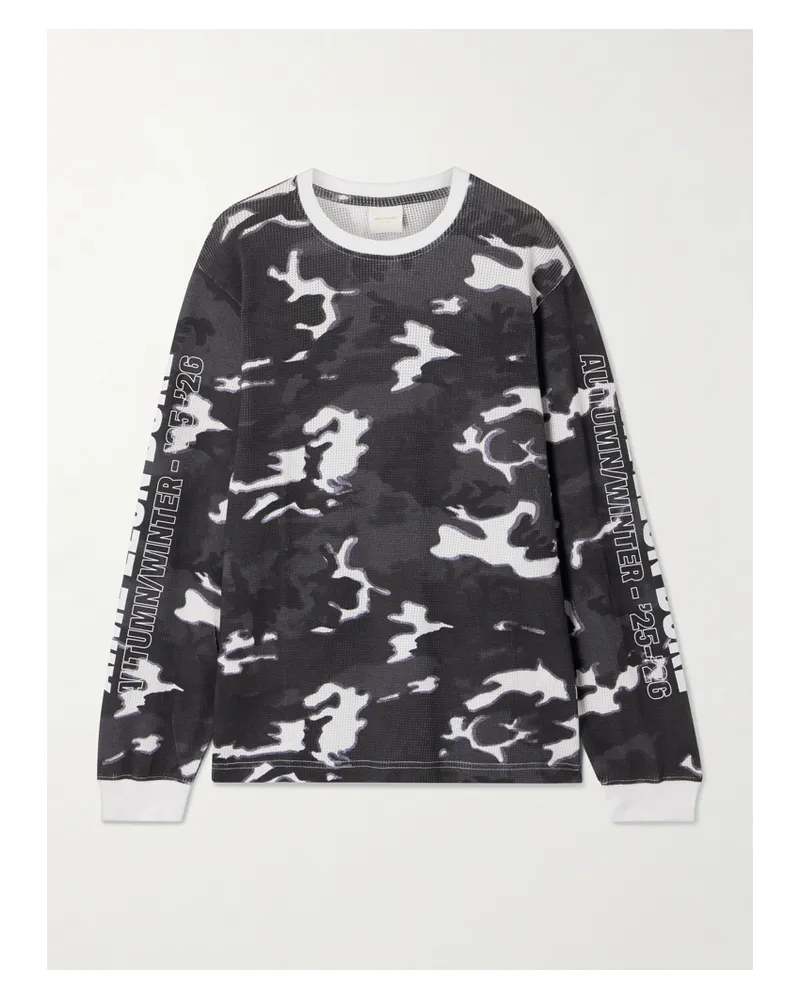 Aimé Leon Dore Camouflage-print Cotton-mesh T-shirt - Multi Multi
