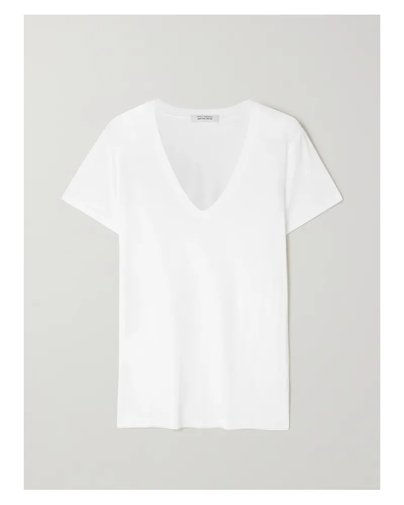 Nili Lotan Carol Cotton-jersey T-shirt - White White