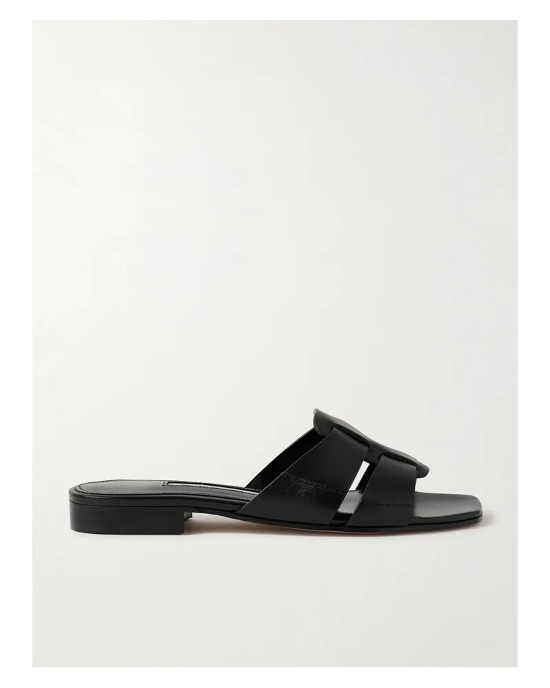 Emme Parsons Leo Pantoletten Aus Leder - Schwarz Schwarz