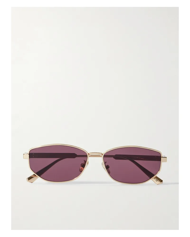 Dior Diorcannage B1u Oval-frame Rose Gold-tone Sunglasses Rose