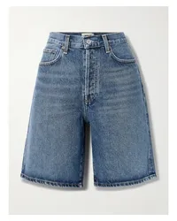 AGOLDE Risha Jeansshorts aus Bio-denim Blau