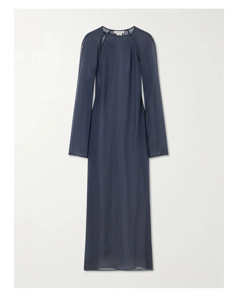 Christophe Lemaire Crepe Maxi Dress - Gray Gray