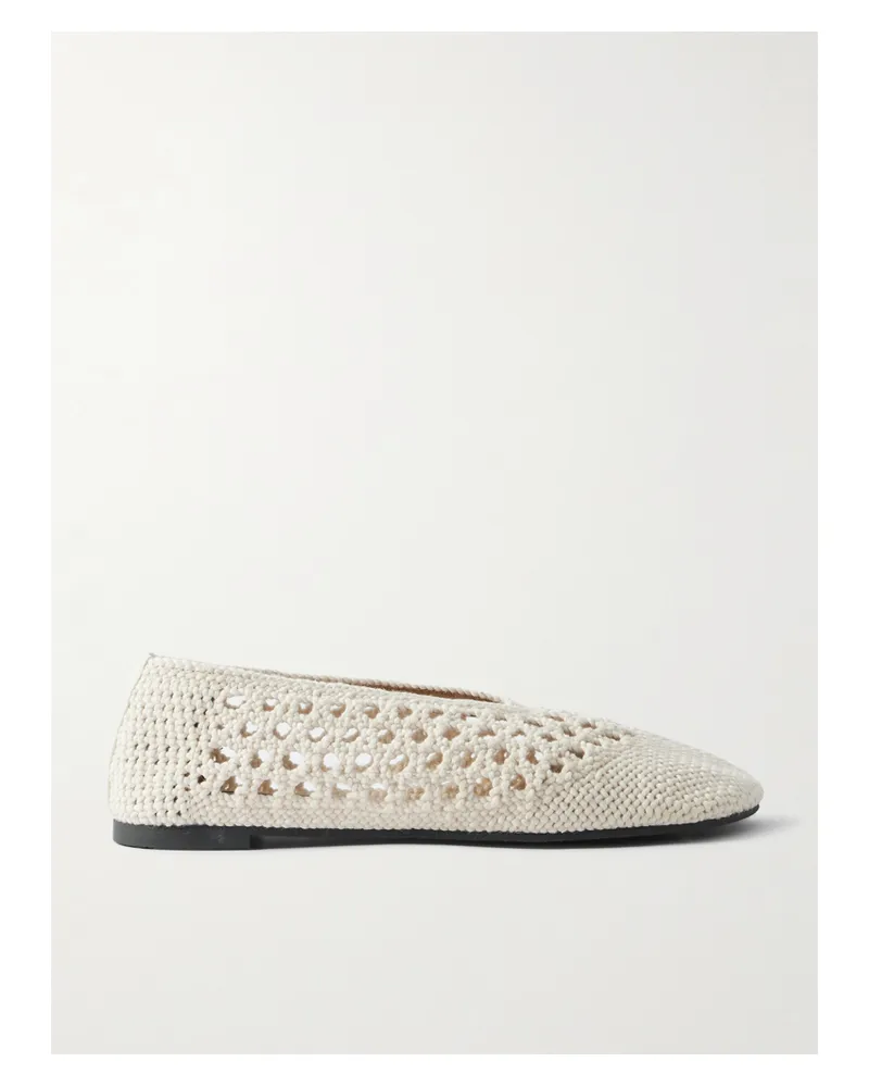 Stella McCartney Ryder Day Ballerinas Aus Häkelmaterial - Elfenbein Elfenbein