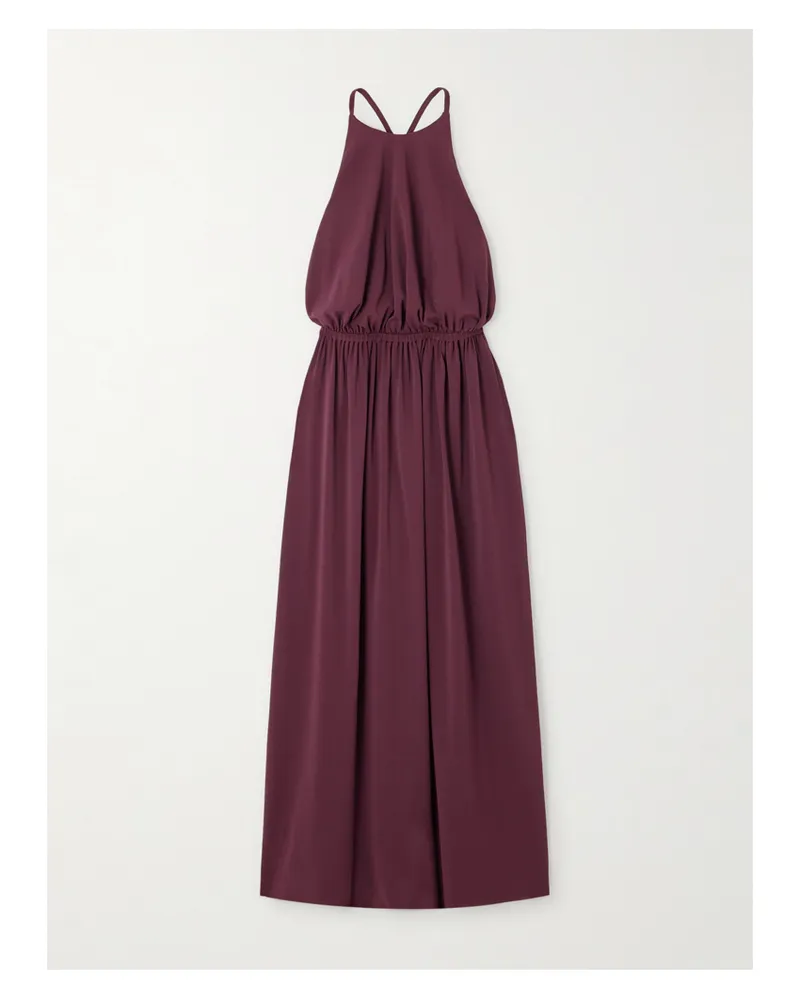 Eres Ines Midikleid Aus Jersey - Burgunder Burgunder