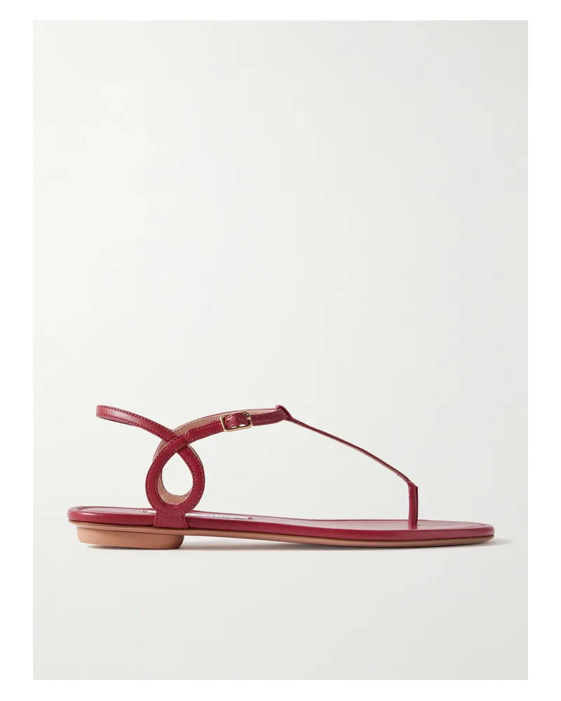 Aquazzura Almost Bare Sandalen Aus Leder - Burgunder Burgunder
