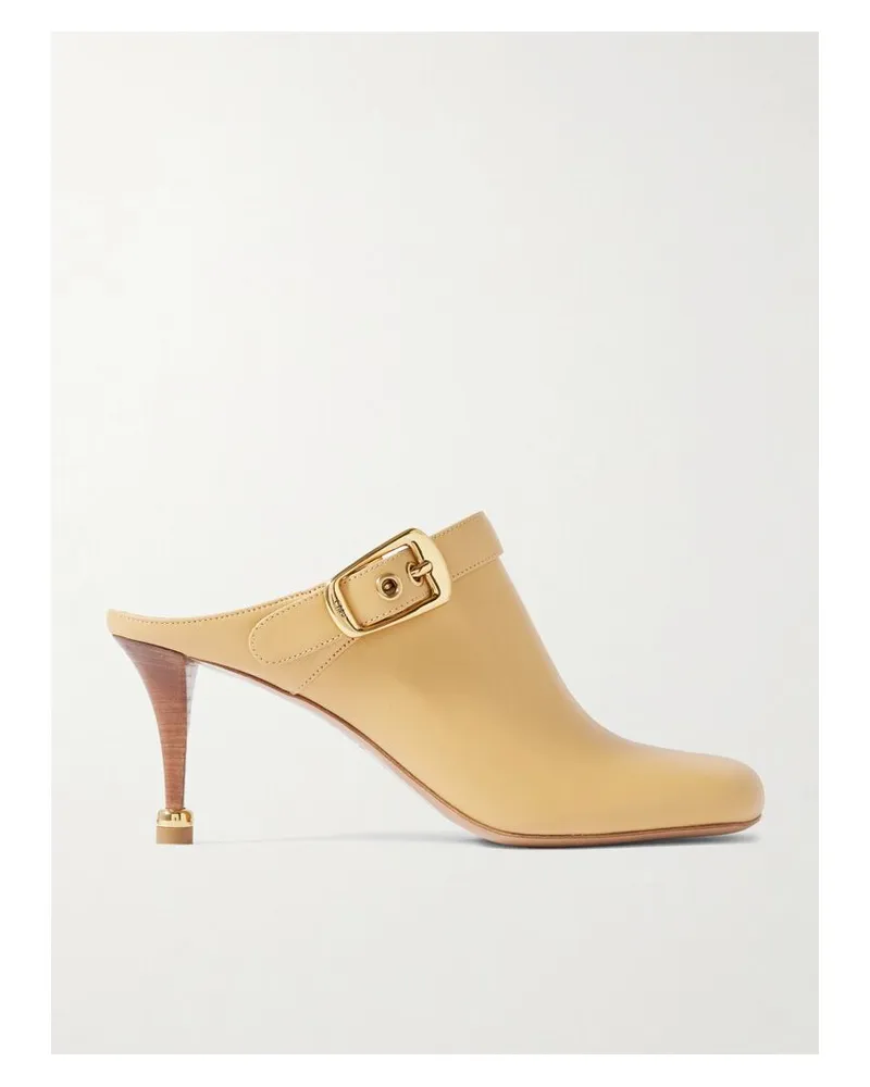 Chloé Andrea Mules Aus Leder - Braun Braun