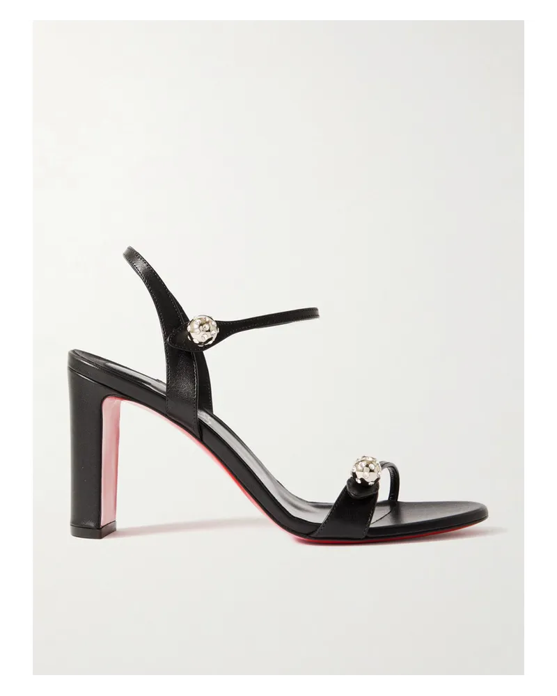 Christian Louboutin Atmospheria 85 Mm Sandalen aus Leder Schwarz