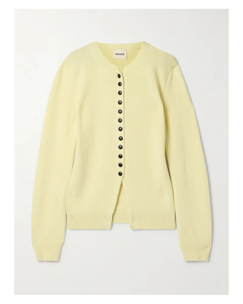 KHAITE Josette Cardigan Aus Kaschmir - Gelb Gelb