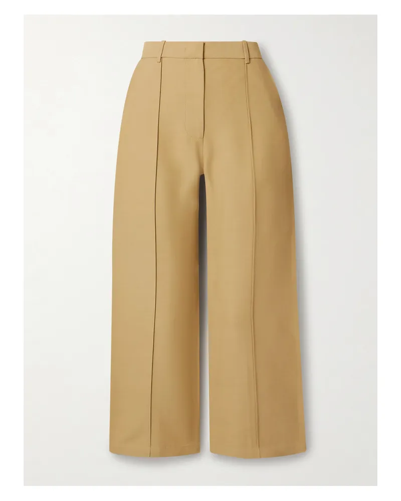 Co Verkürzte Hose Mit Geradem Bein Aus Webstoff - Braun Braun