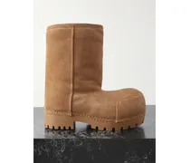 Alaska Stiefel Aus Veloursleder Mit Shearling-futter - Braun
