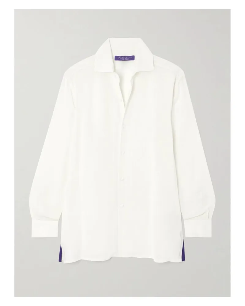 Ralph Lauren Capri Hemd Aus Voile - Creme Creme