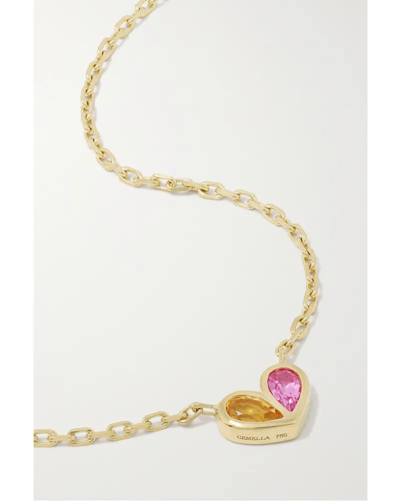 Gemella Sweetheart Kette aus 18 Karat Gold Pink