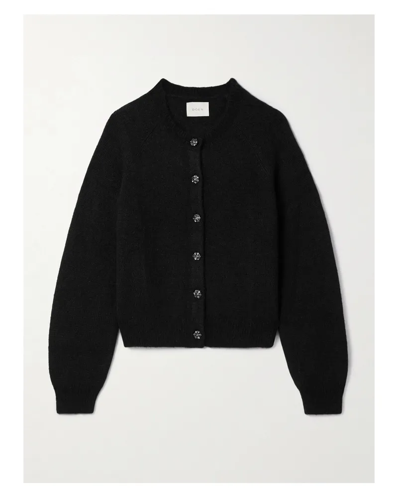 DÔEN Petra Cardigan Aus Einer Alpakawollmischung - Schwarz Schwarz