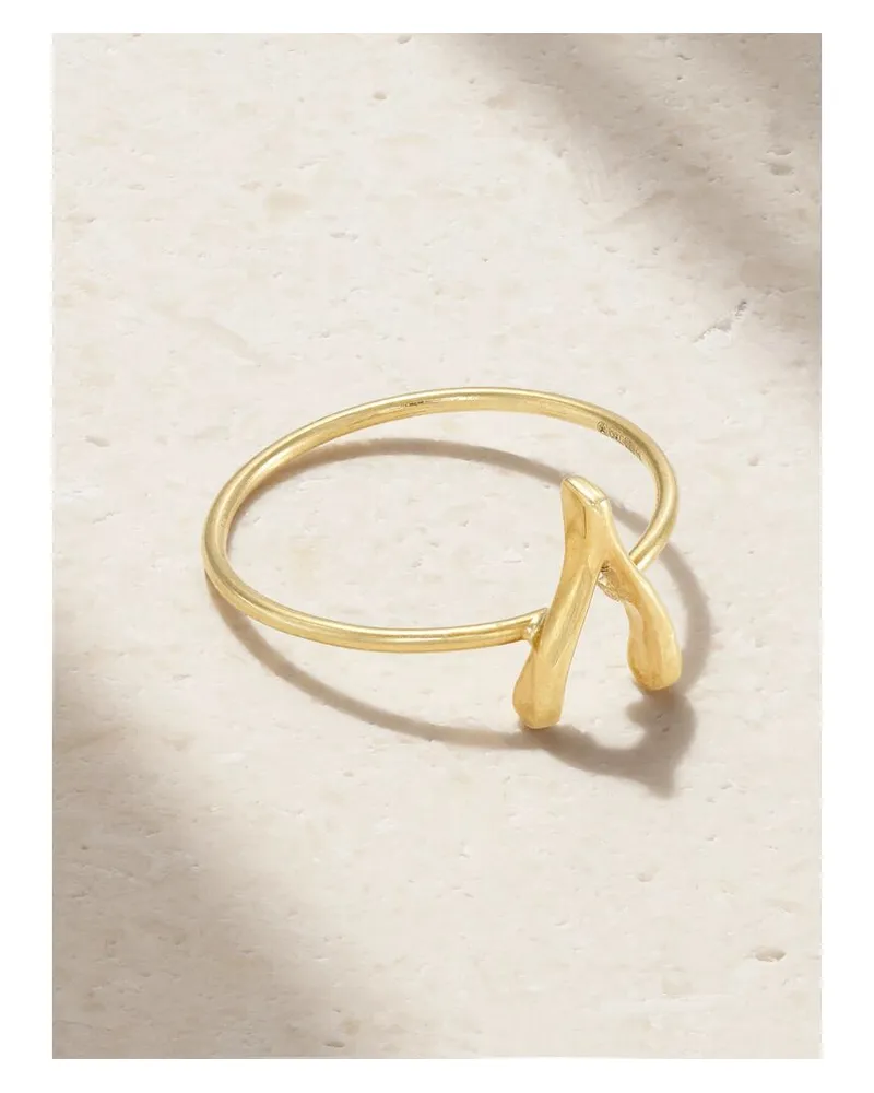 Jennifer Meyer Mini Wishbone Ring Aus 18 Karat Gold Gold