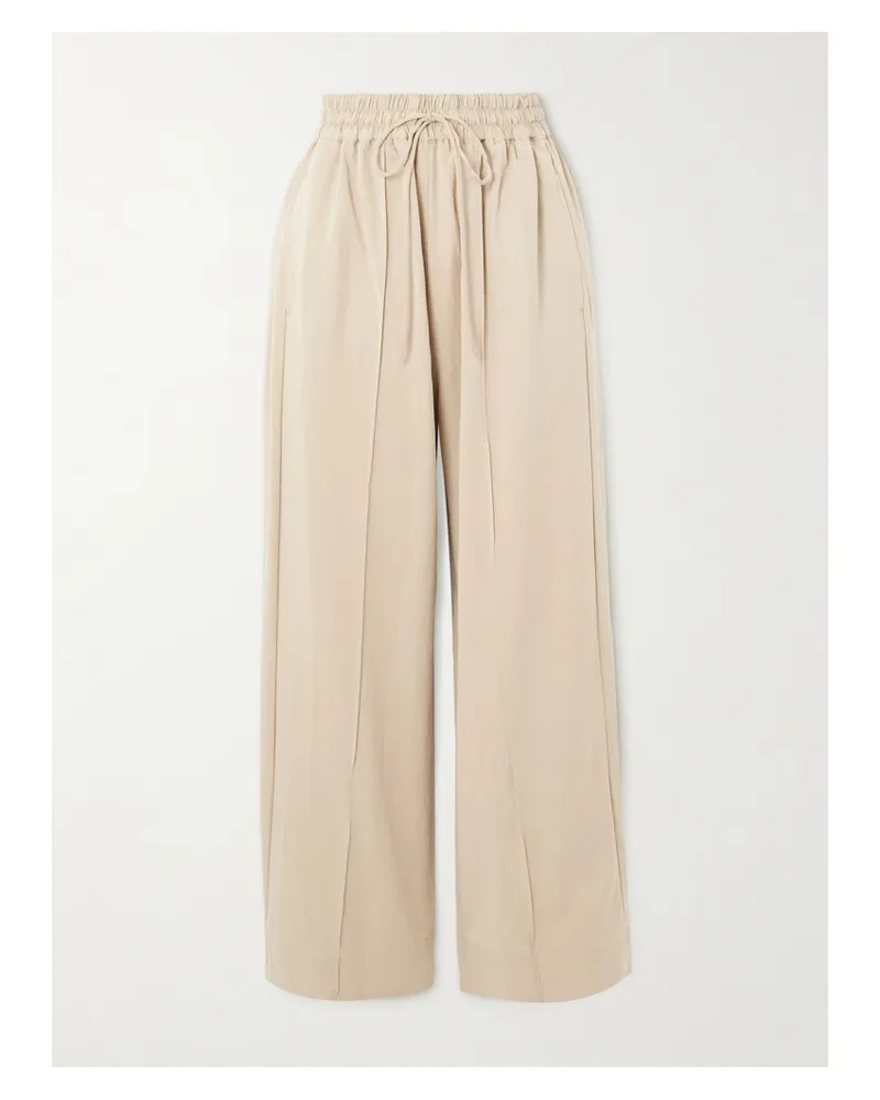 adidas Y-3 Hose Aus Twill Aus Einer Lyocell-mischung - Braun Braun