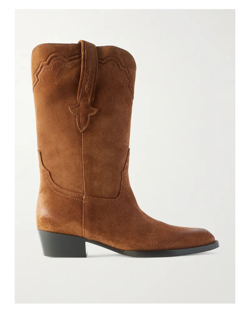 Paris Texas Hilda Ankle Boots Aus Veloursleder - Braun Braun