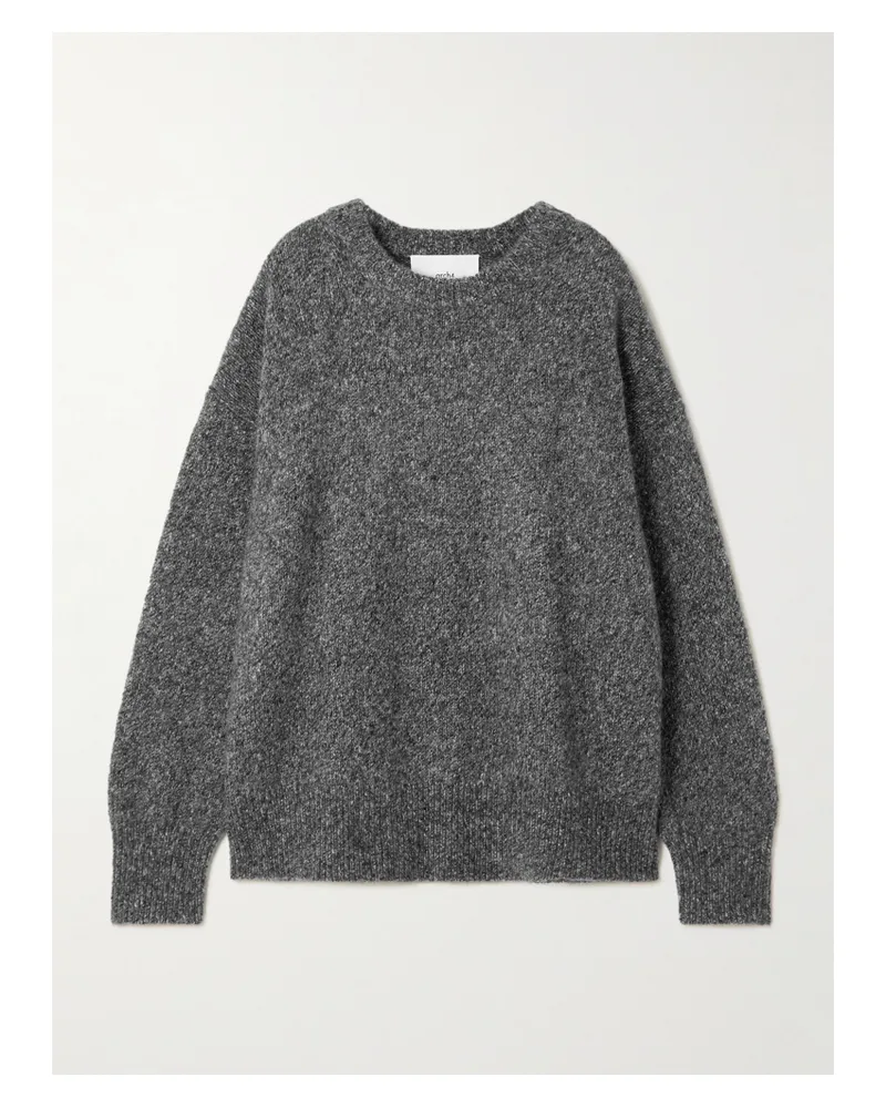 arch4 Oversized-pullover Aus Einer Kaschmir-seidenmischung - Grau Grau