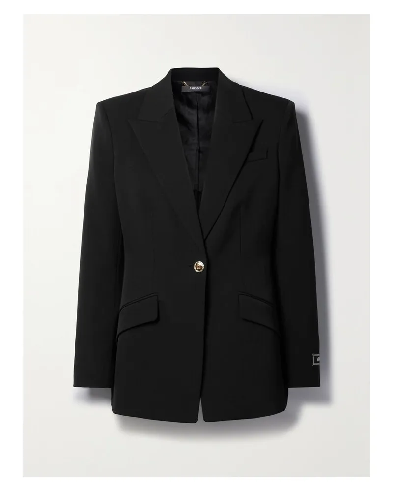 Versace Icons Blazer Aus Einer Wollmischung - Schwarz Schwarz