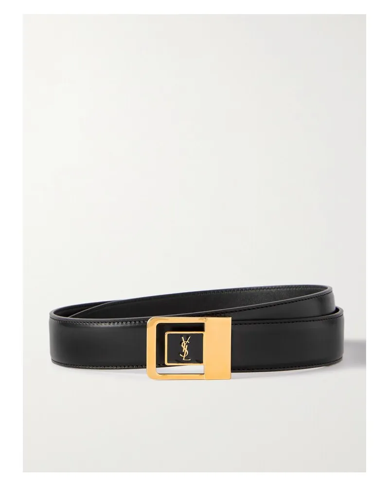 Saint Laurent Female Ledergürtel - Schwarz Schwarz