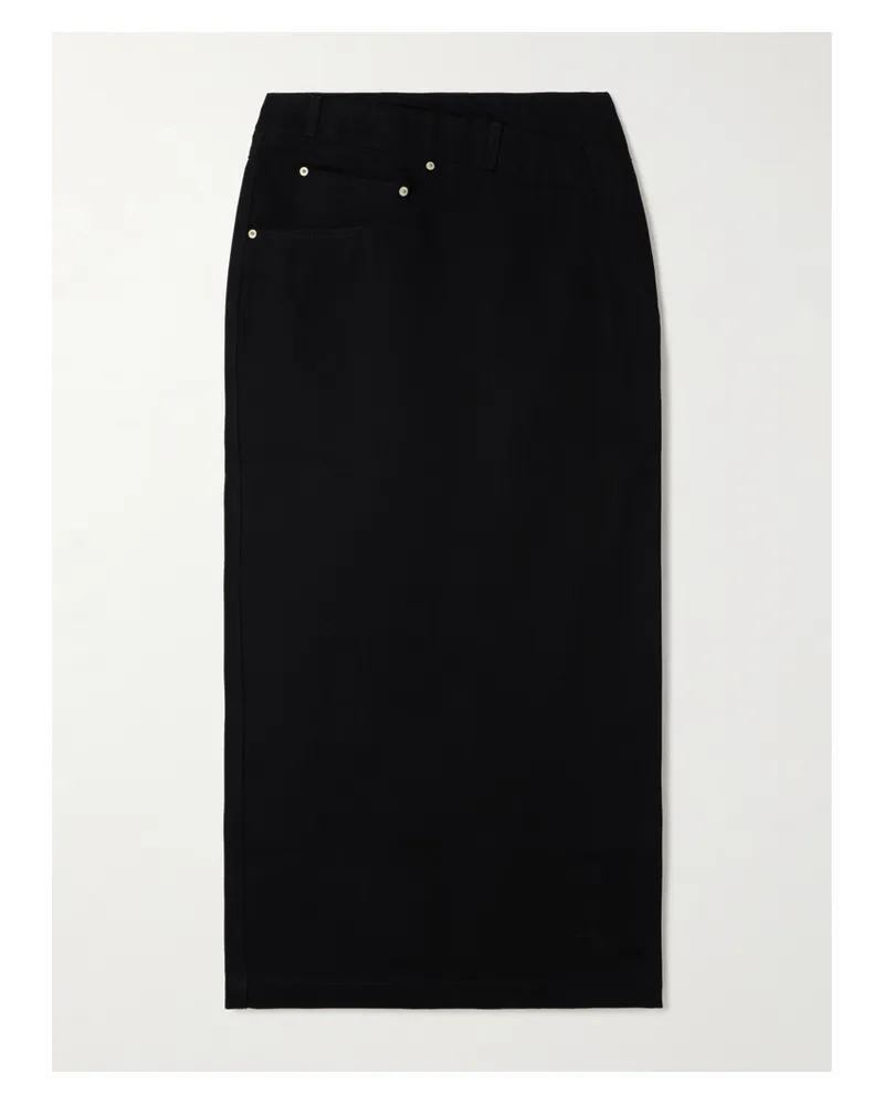 Loewe Midi-jeansrock - Schwarz Schwarz