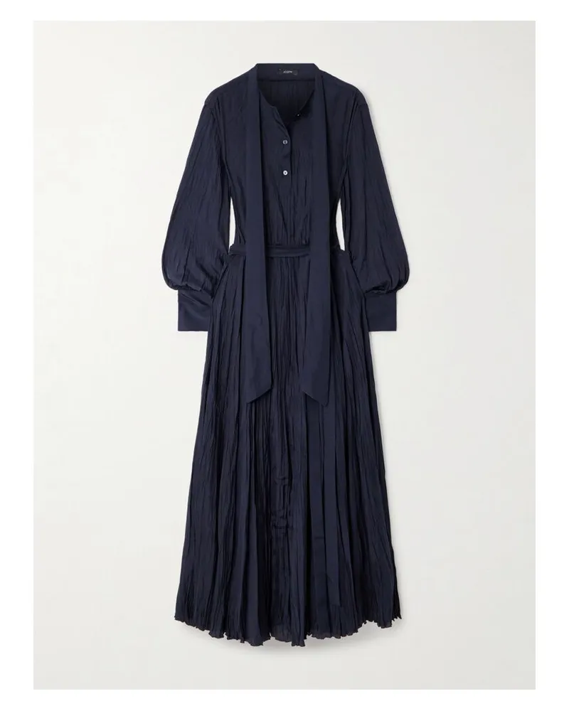 Joseph Lisa Maxikleid Aus Habutai-seide In Knitteroptik - Blau Blau