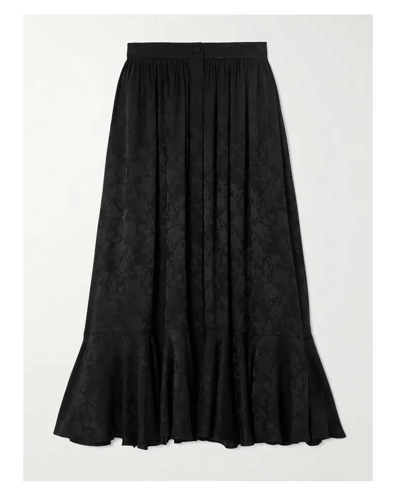 Chloé Midirock Aus Seiden-jacquard - Schwarz Schwarz