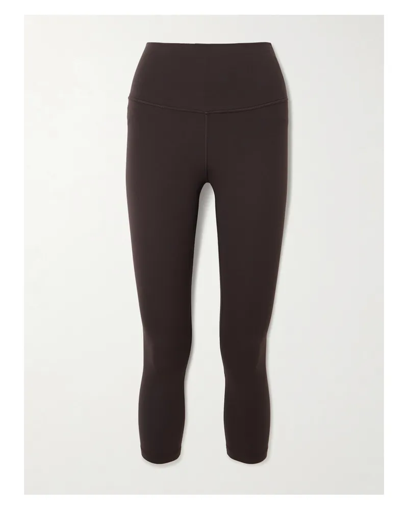 LULULEMON Align™ 53,5 Cm Verkürzte, Hoch Sitzende Leggings Aus Nulu™-material - Braun Braun