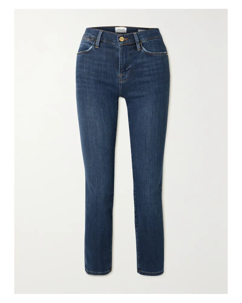 Frame Denim Le High Verkürzte Jeans Mit Geradem Bein - Blau Blau