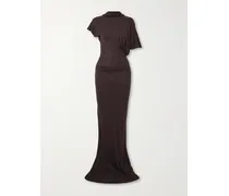 Lilith Robe Aus Jersey - Braun