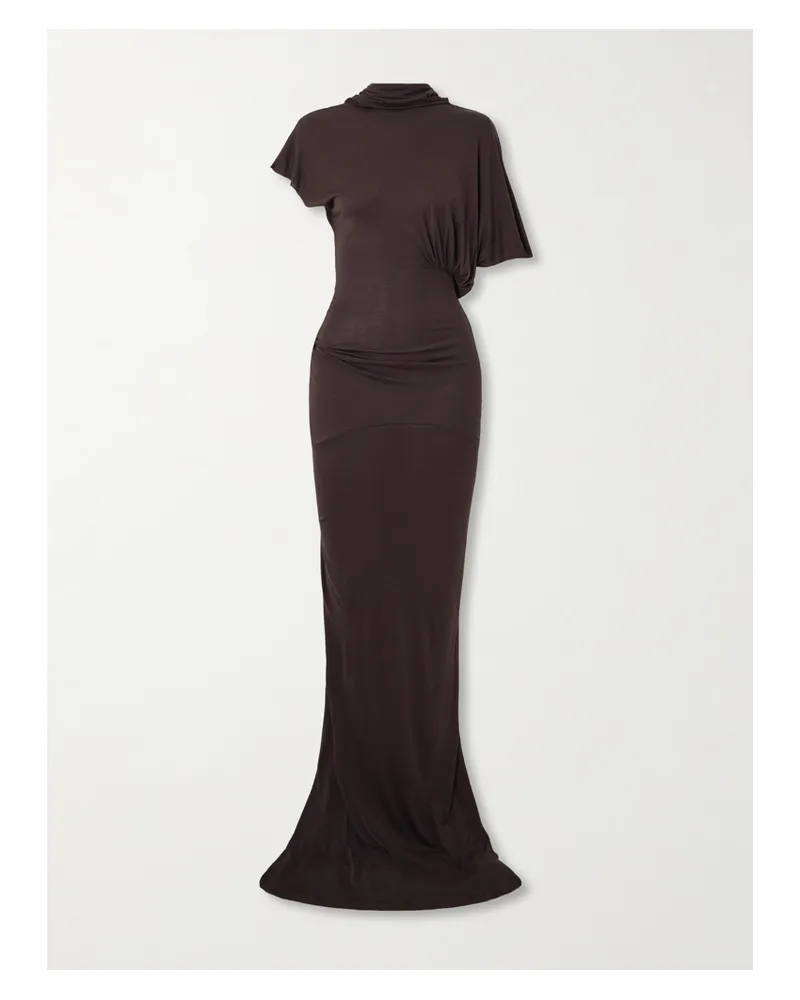Rick Owens Lilith Robe Aus Jersey - Braun Braun