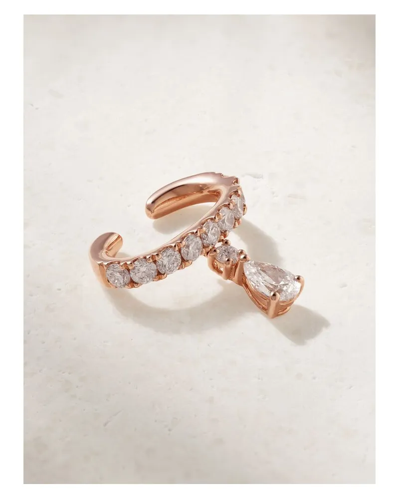 ANITA KO Daphne Ear Cuff Aus 18 Karat Roségold Mit Diamanten Gold