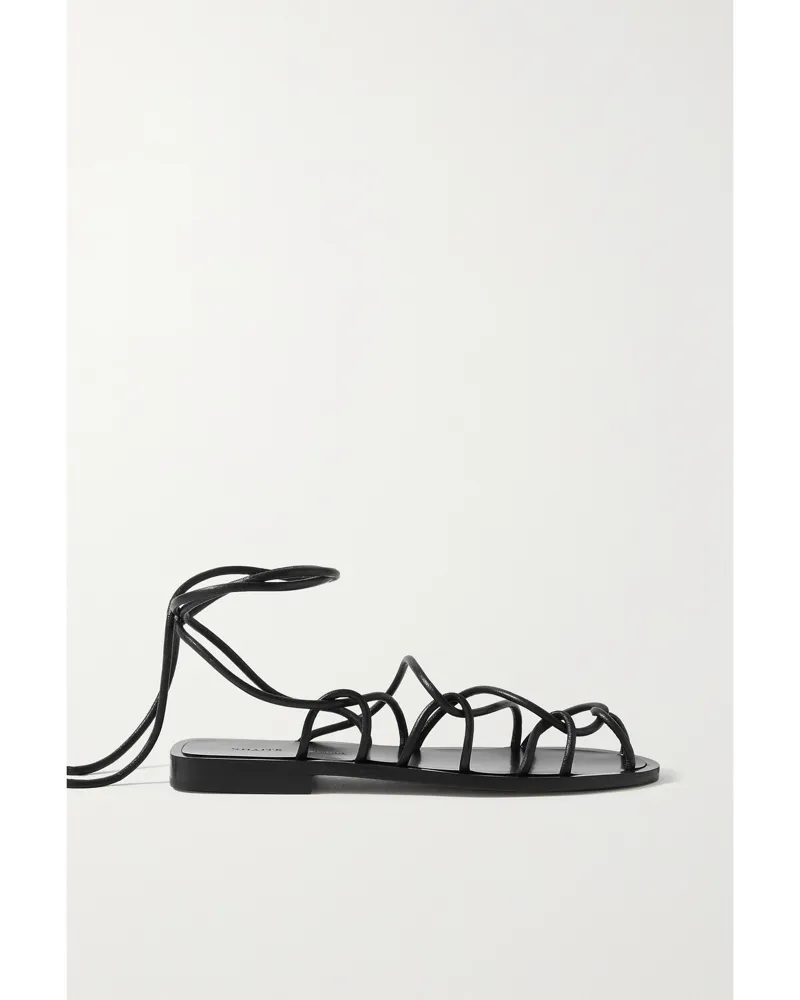 KHAITE Lyon Sandalen Aus Leder - Schwarz Schwarz