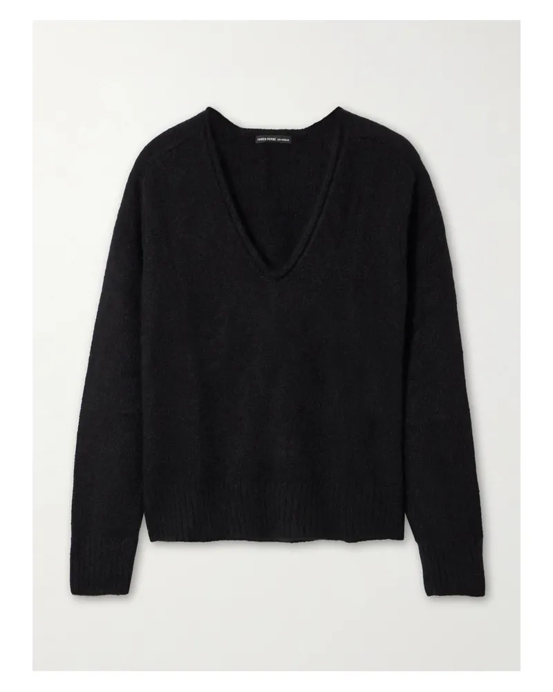 James Perse Kaschmirpullover - Schwarz Schwarz