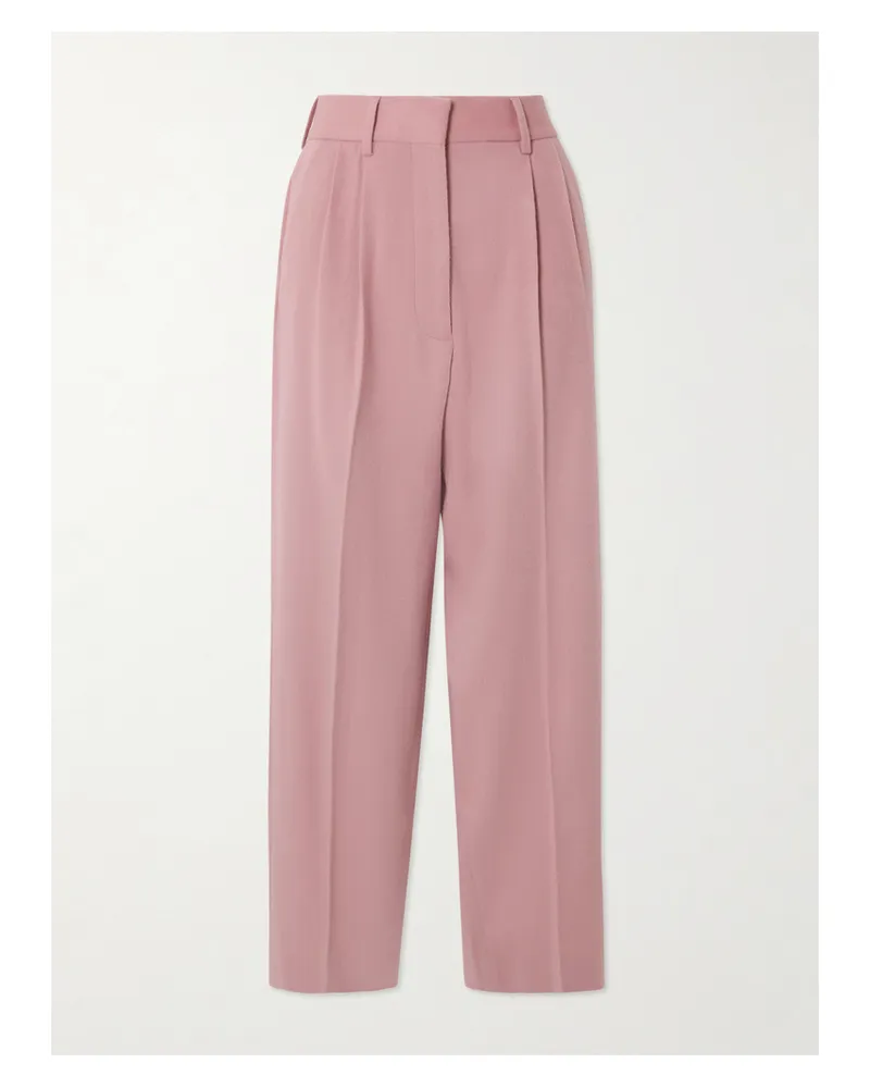 Blazé Milano Fox Bundfaltenhose Aus Einer Woll-kaschmirmischung - Pink Pink