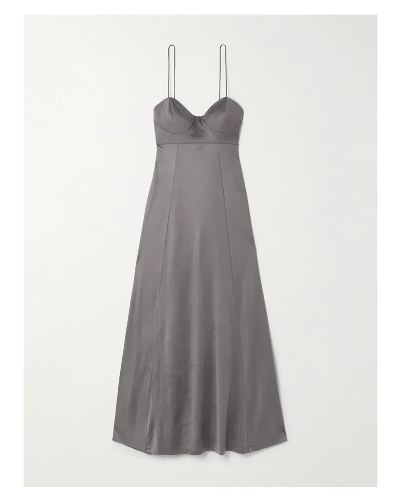 Dries van Noten Midikleid Aus Jersey - Grau Grau