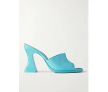 Cha-cha Mules Aus Lackleder - Blau