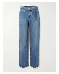 Proenza Schouler Ellsworth Hoch Sitzende Jeans Blau