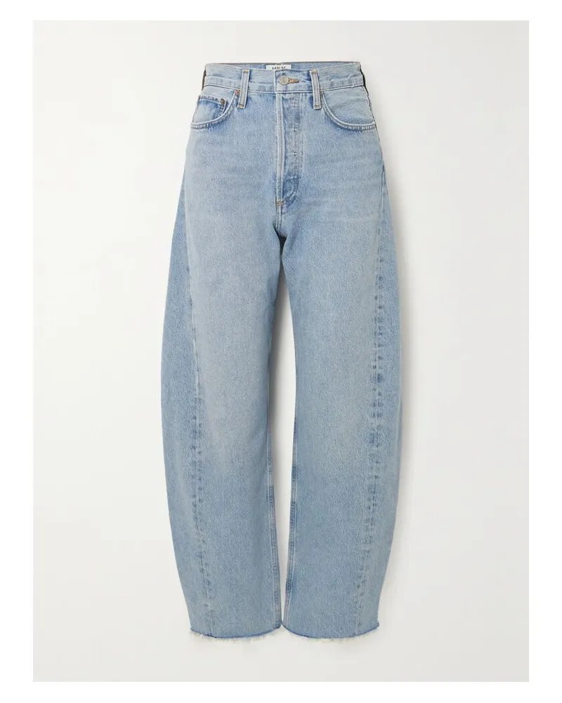 AGOLDE Luna Hoch Sitzende Jeans Aus Bio-denim - Blau Blau