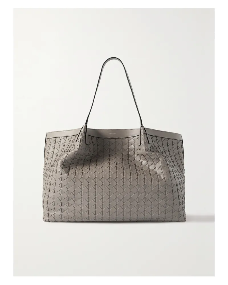 Serapian Secret Large Woven Leather Tote - Brown Brown