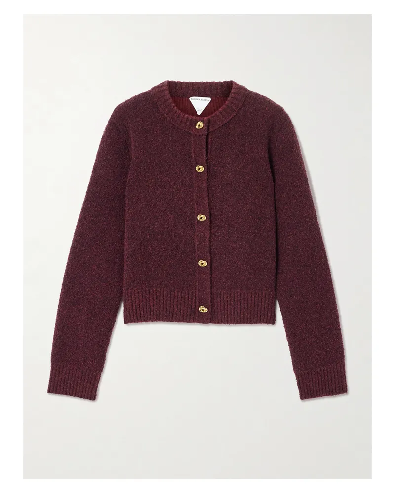 Bottega Veneta Cardigan Aus Bouclé - Rot Rot