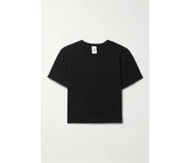Hanes Micro Verkürztes T-shirt aus Baumwoll-jersey