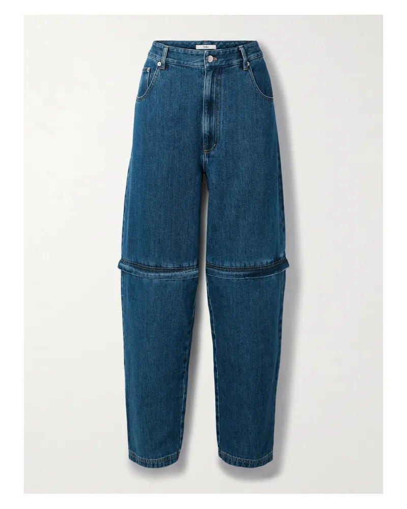 tibi Lars Hoch Sitzende, Wandelbare Jeans - Blau Blau