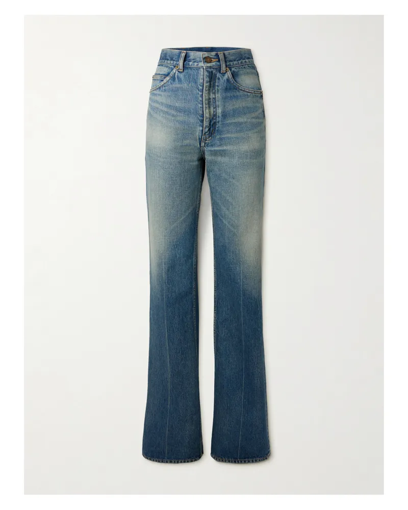 Saint Laurent High-rise Bootcut Jeans - Blue Blue